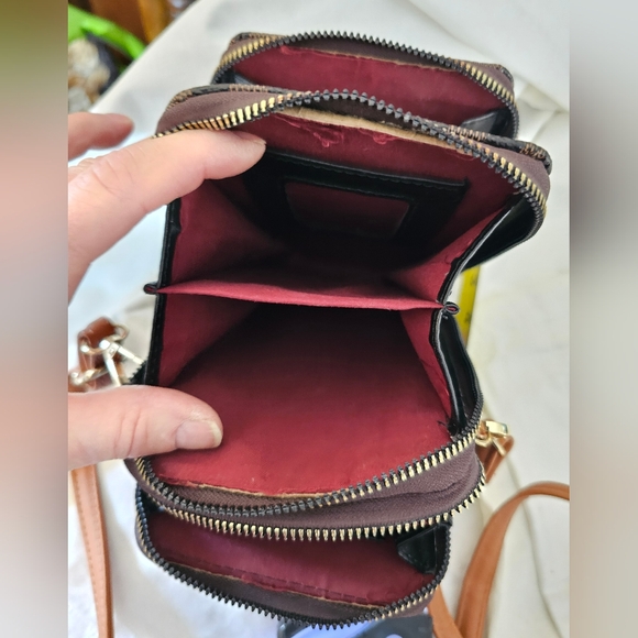 Brown Geometric Crossbody Bag - Unbranded - Picture 9 of 13